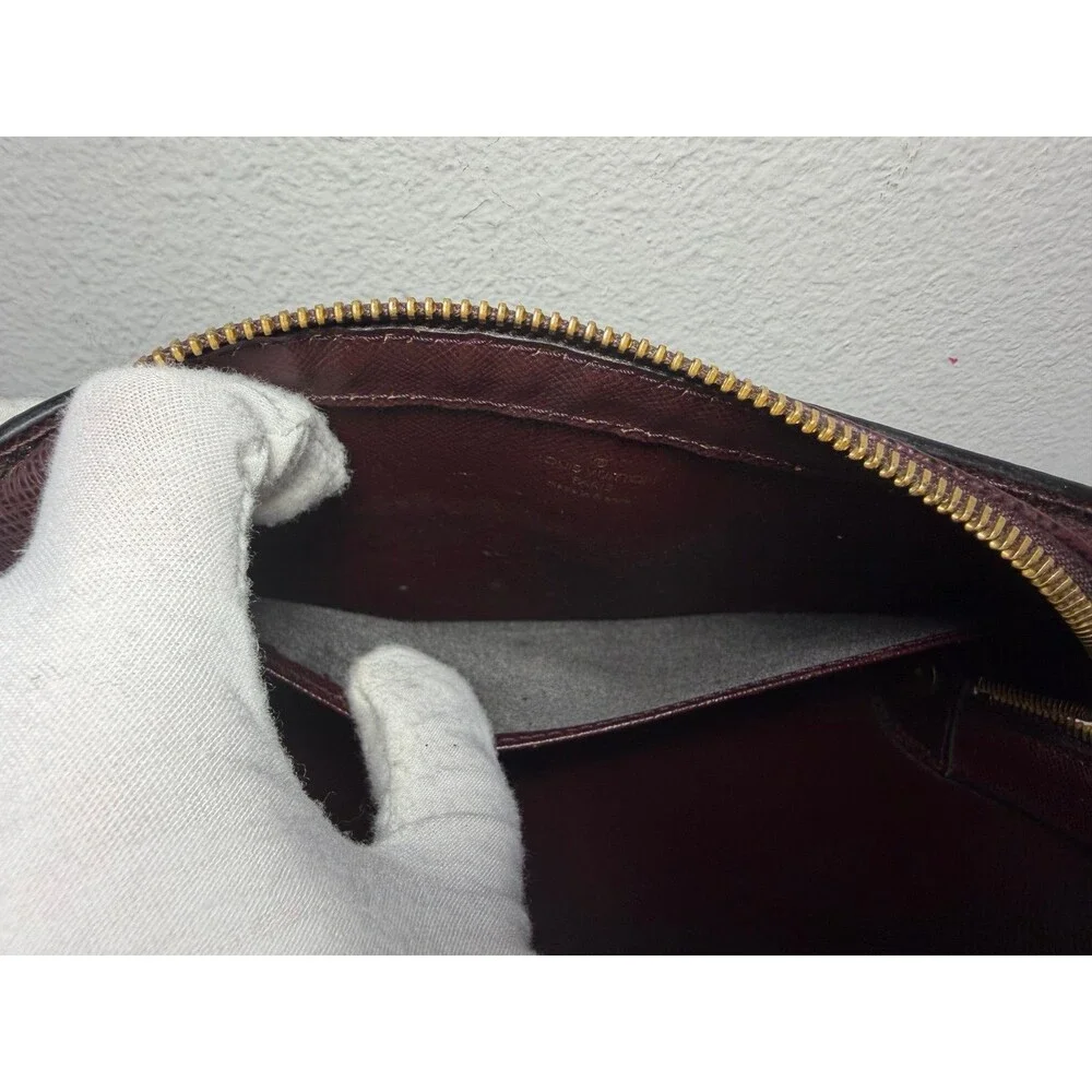 COA Included - Louis Vuitton Taiga Burgundy Clutch